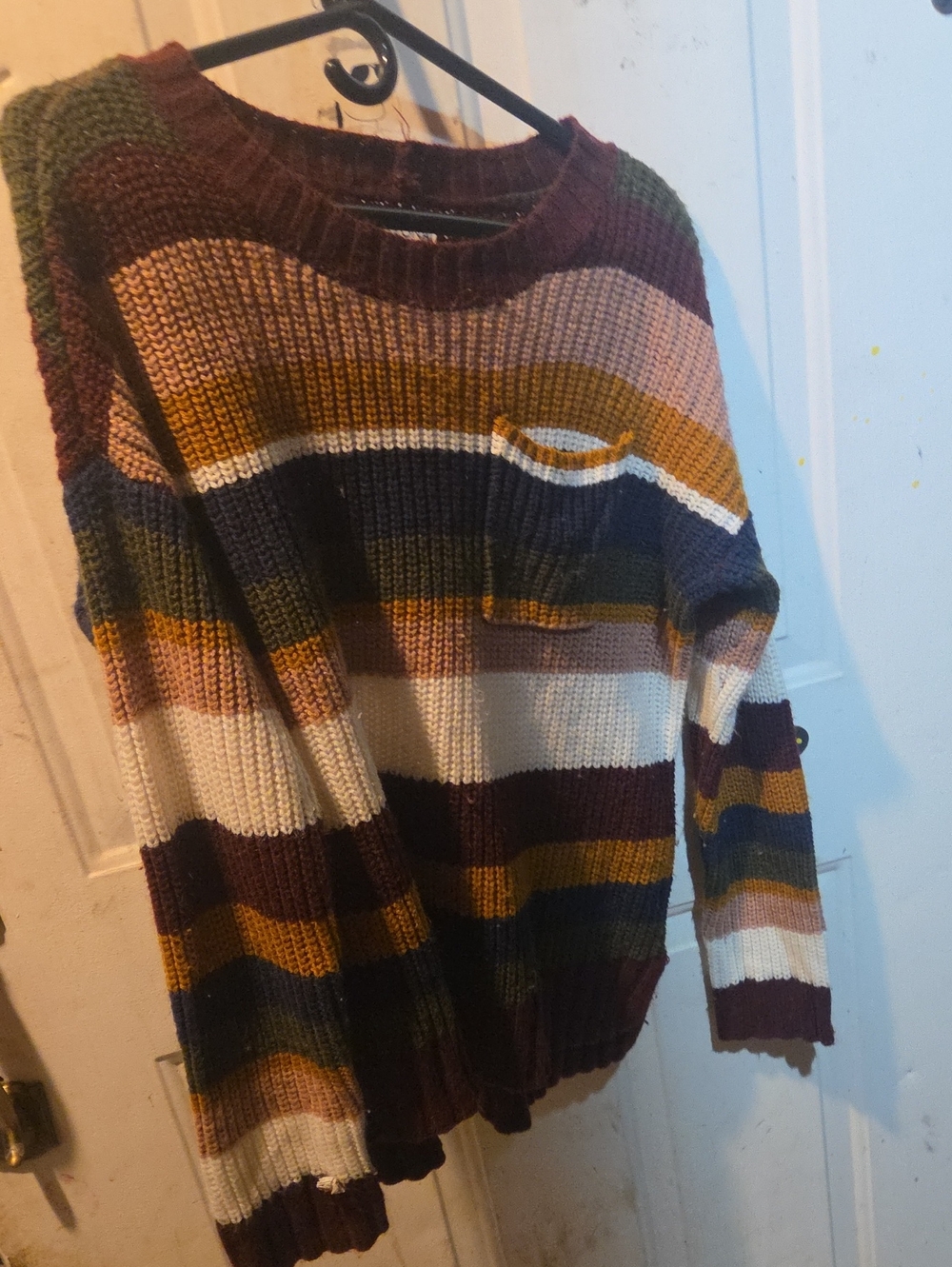 Striped Crewneck Sweater - Multicolor